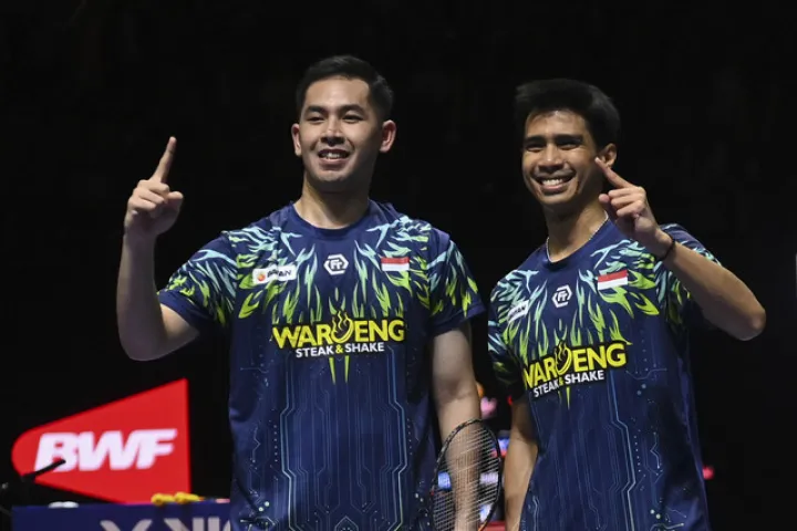 Sabar/Reza Hadapi Ganda Putra Nomor Satu Dunia Korea di Semifinal BWF World Tour Finals