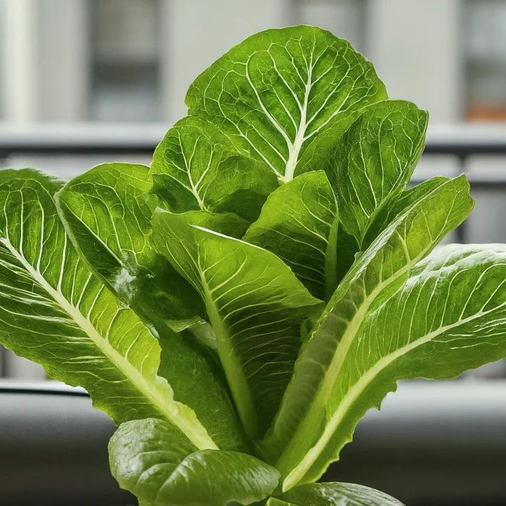 Jenis tanaman hidroponik selada romaine di balkon rumah