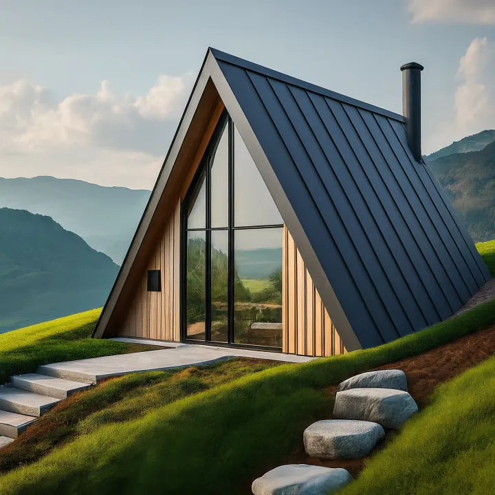 Desain rumah minimalis model Eropa gaya Chalet Swiss modern