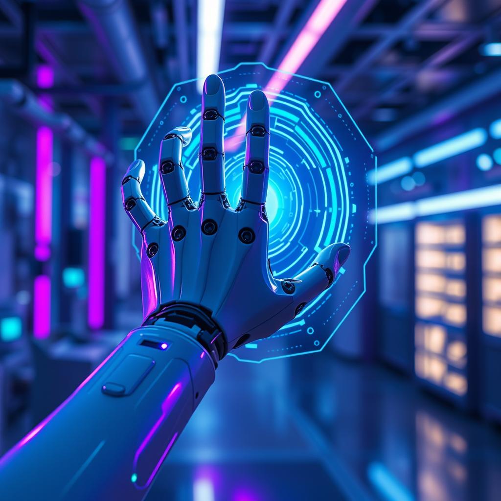 Ilustrasi teknologi AI dan robotika masa depan 2026