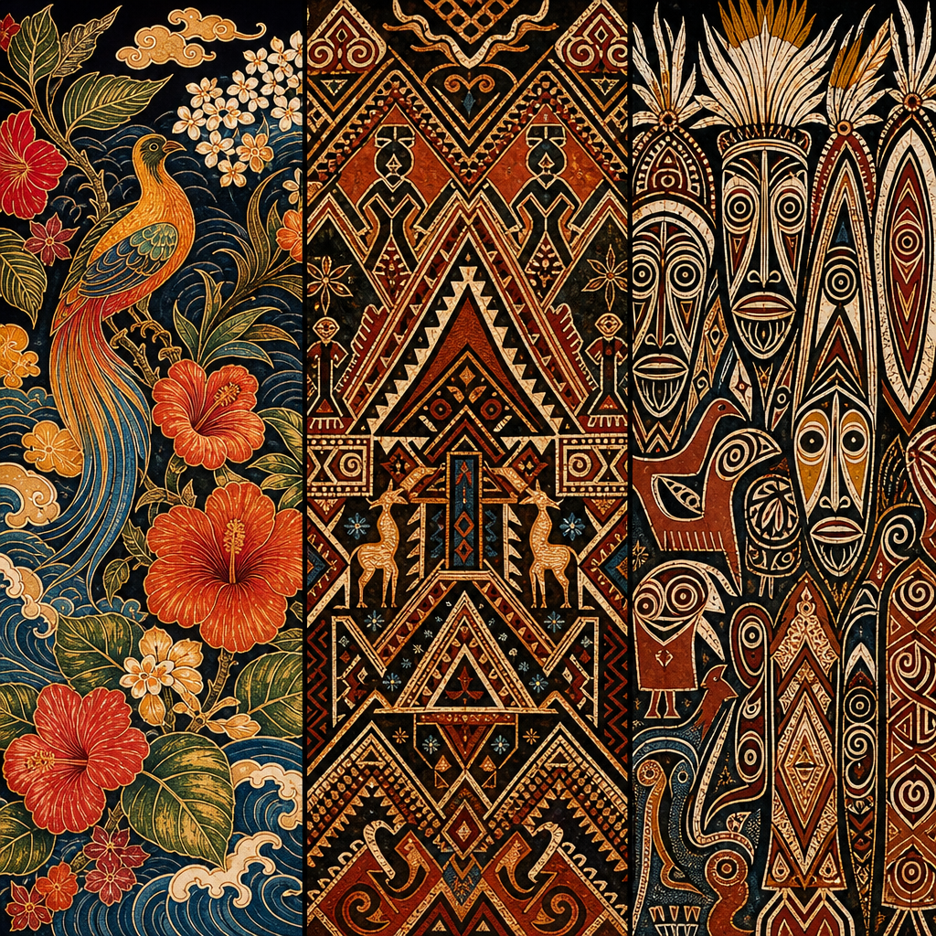 Ragam batik Bali Sulawesi dan Papua