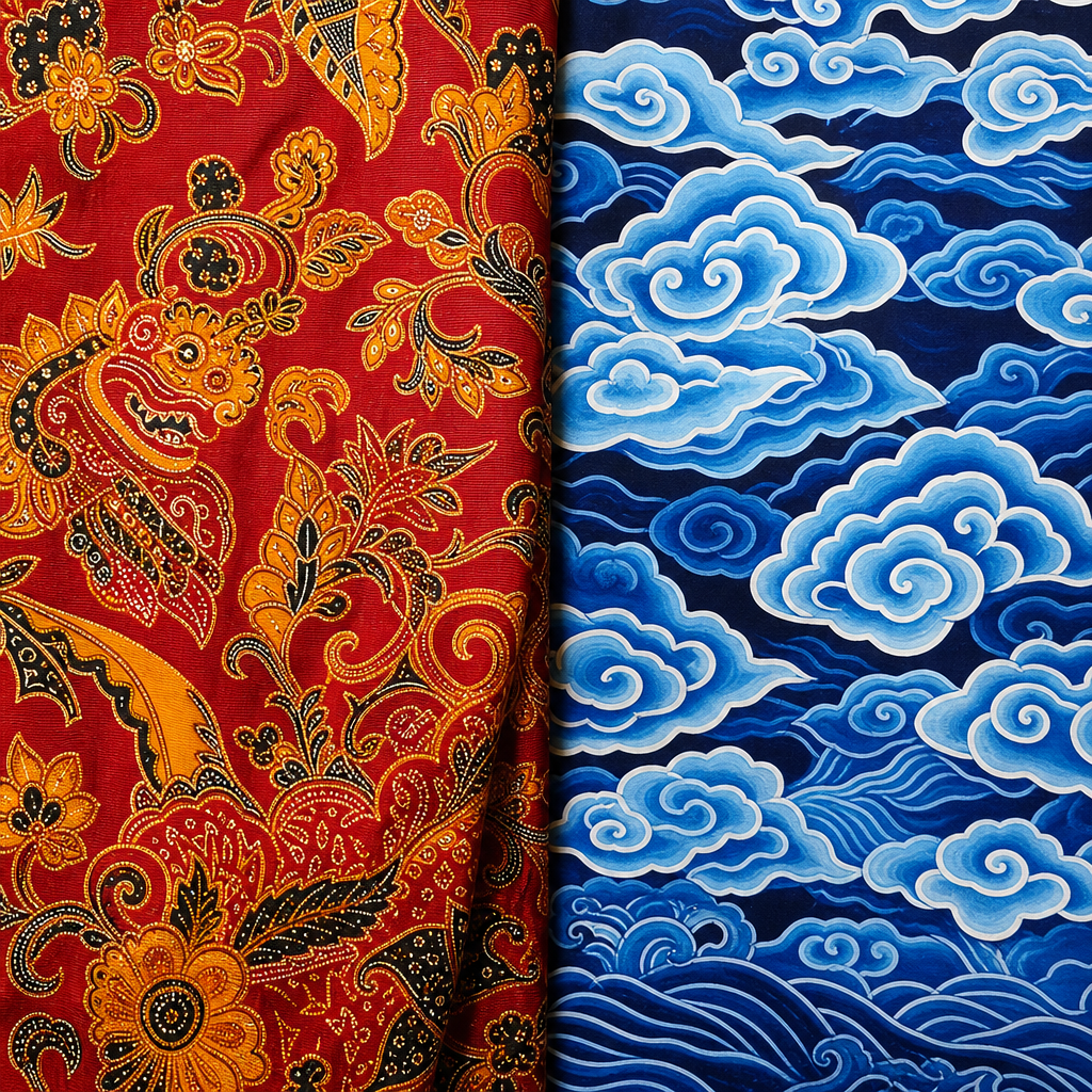 Batik Madura dan motif megamendung Cirebon