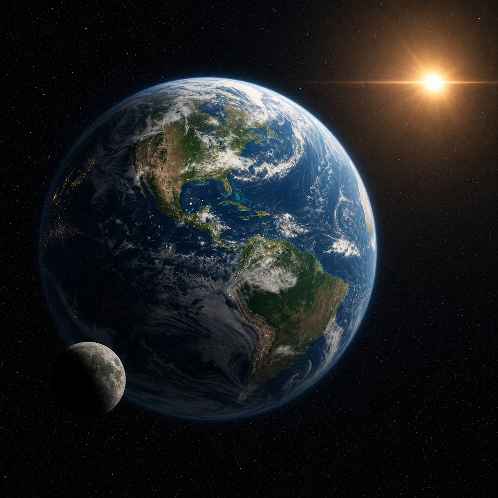 Planet Bumi dilihat dari luar angkasa