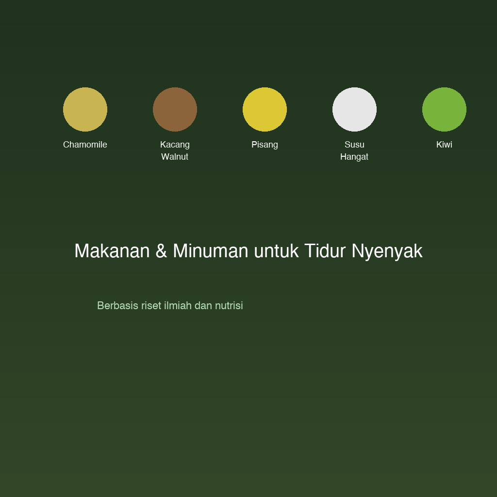 Makanan dan minuman yang membantu tidur nyenyak