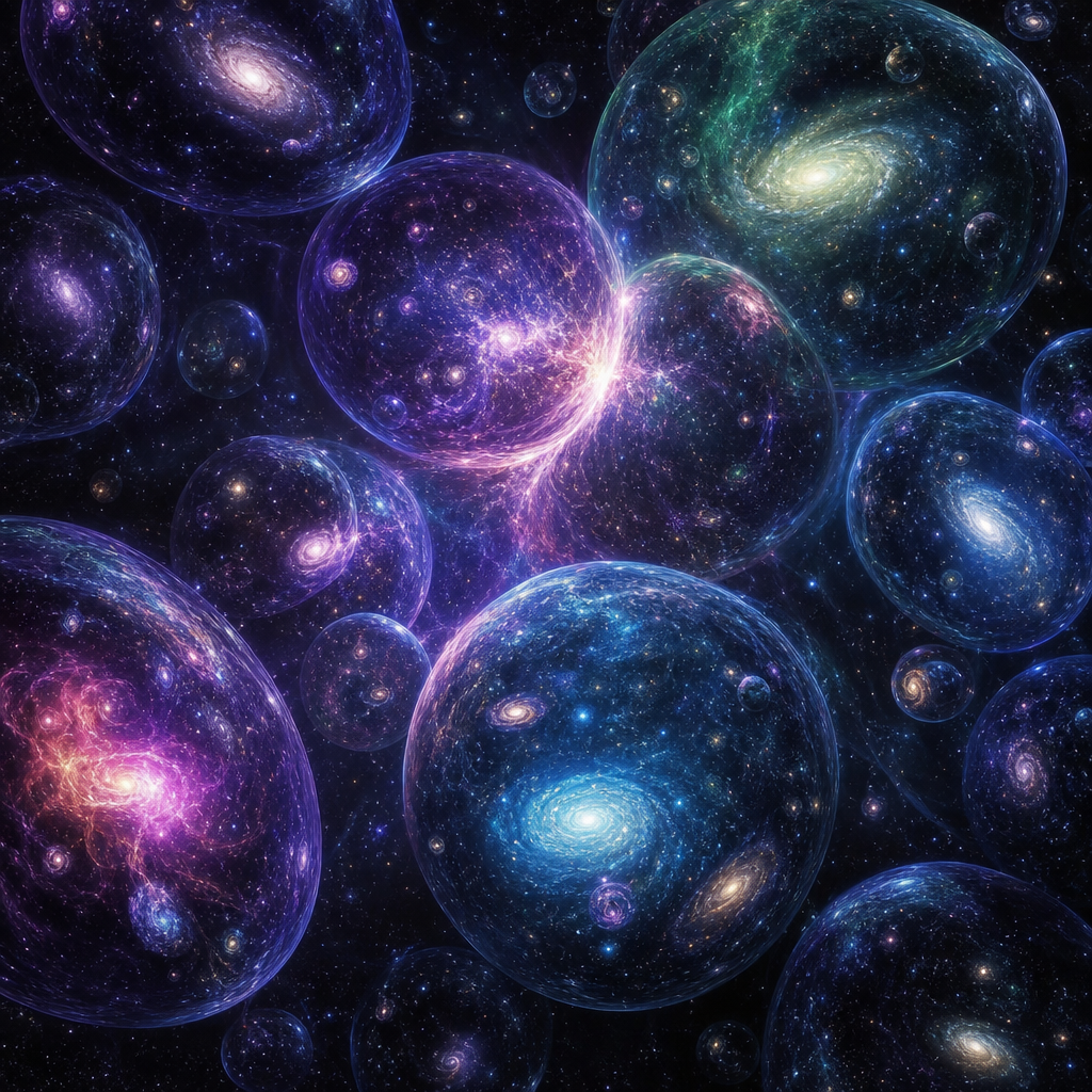 Konsep multiverse dengan bubble universe