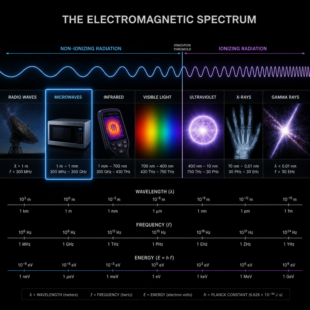 Spektrum elektromagnetik radiasi pengion vs non-pengion