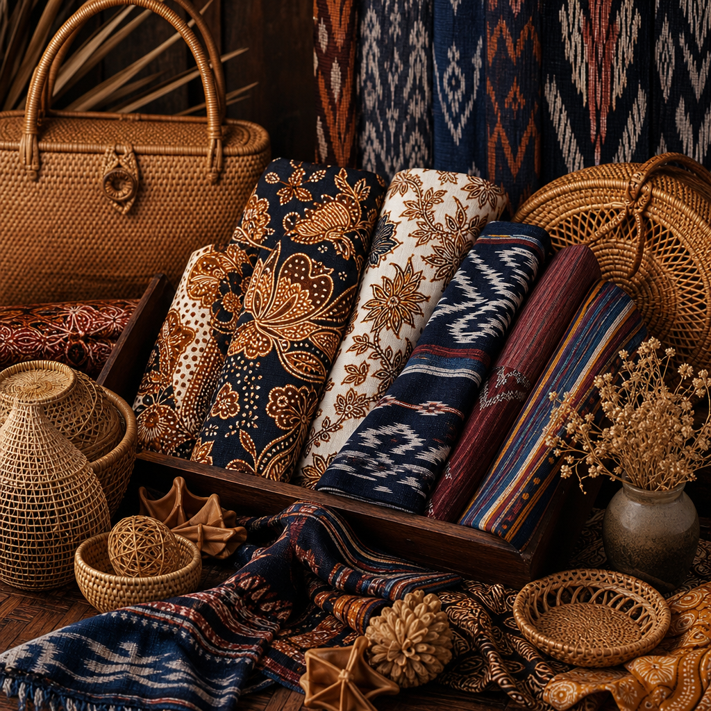 Batik dan kain tenun khas Indonesia
