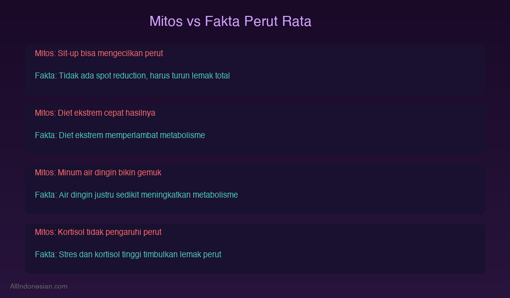 Mitos vs fakta perut rata