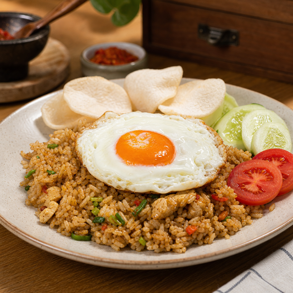 Nasi goreng Indonesia rumahan