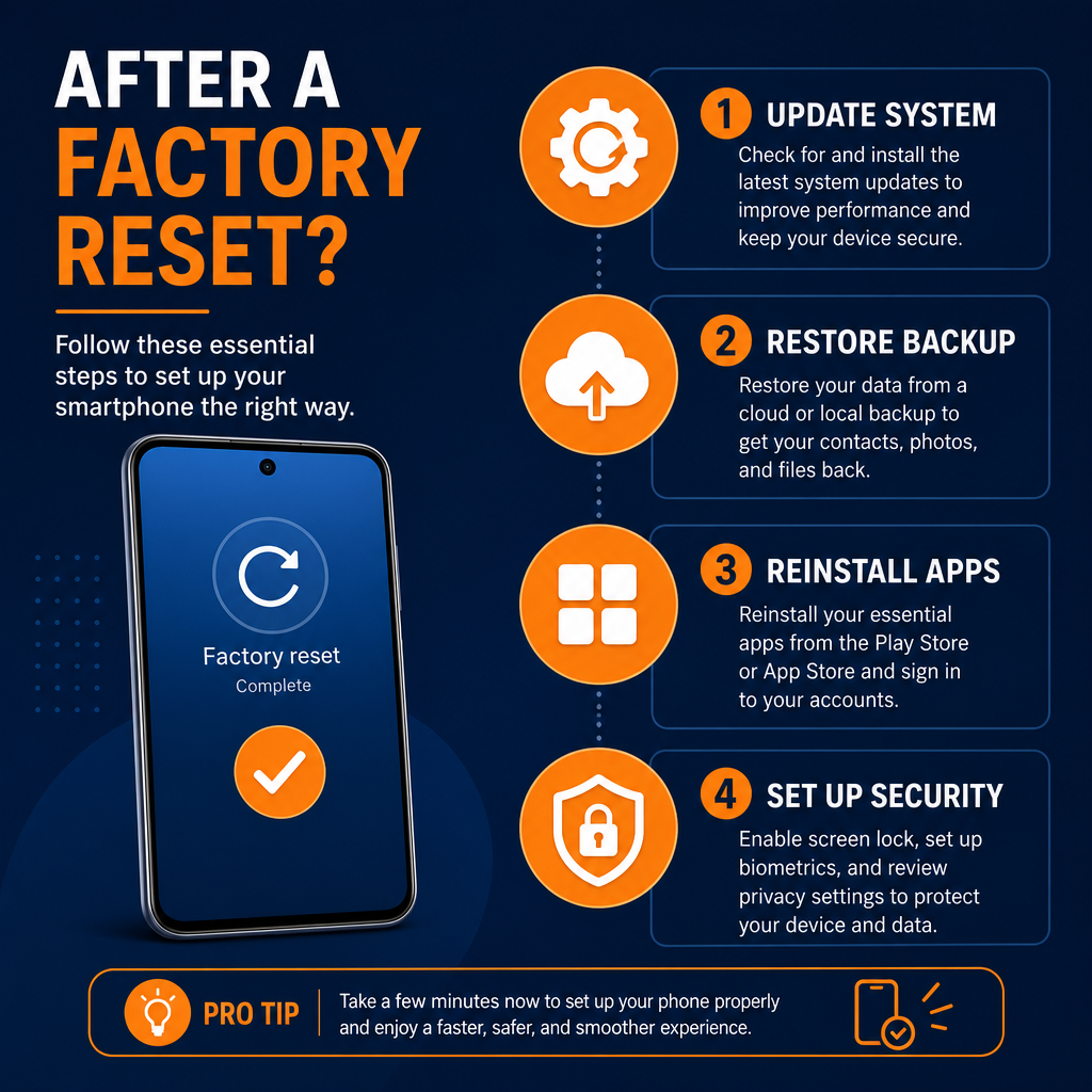 Tips setelah factory reset HP