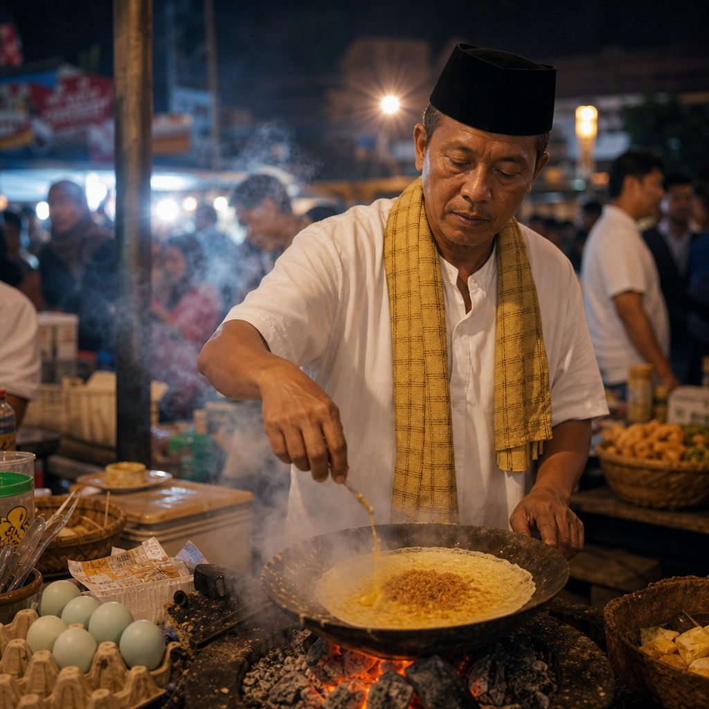 Kerak telor dan street food khas Jakarta