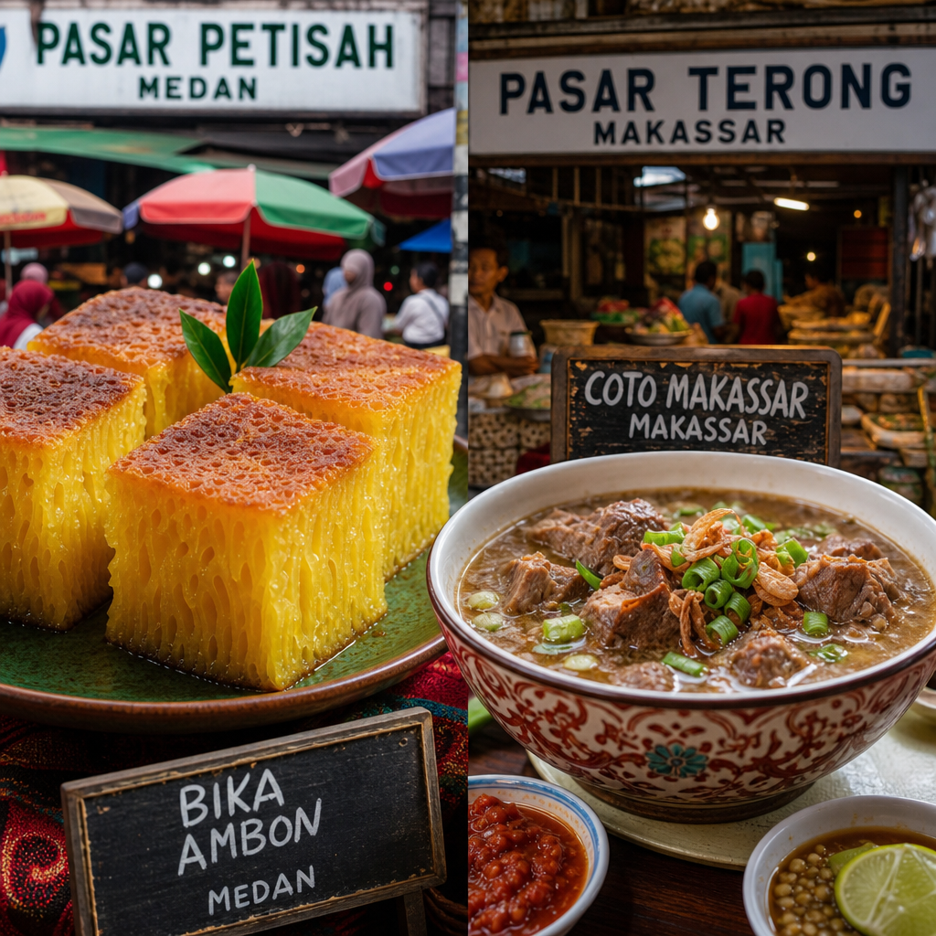 Street food Medan dan Makassar