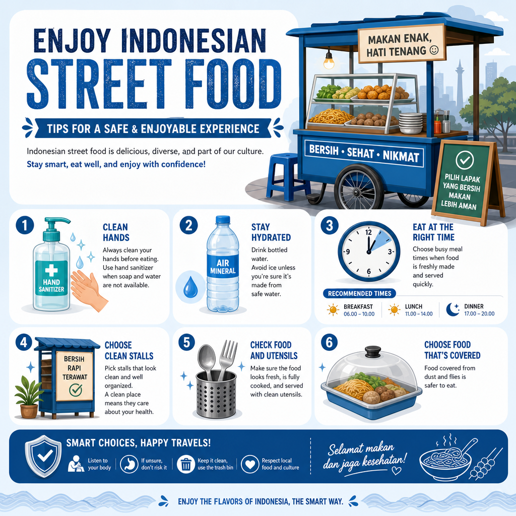 Panduan street food Indonesia dan tips makan jajanan kaki lima