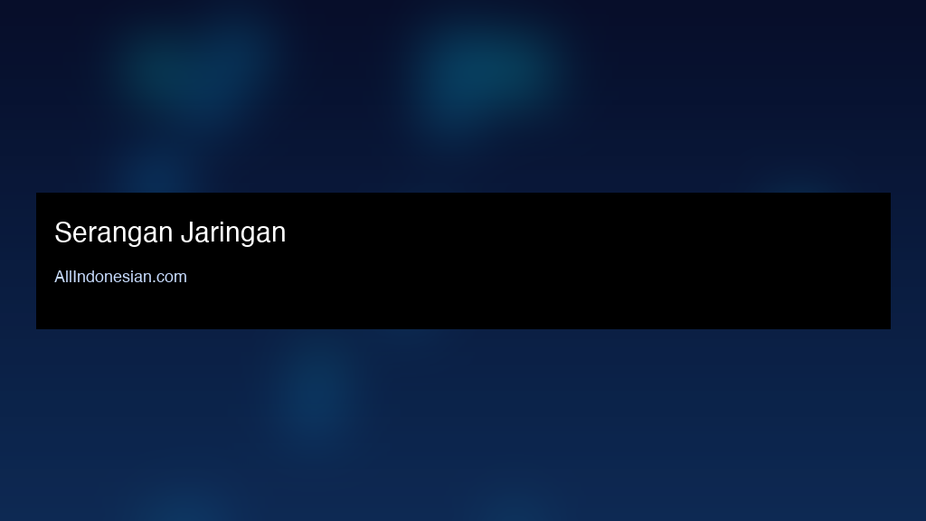 Serangan Jaringan