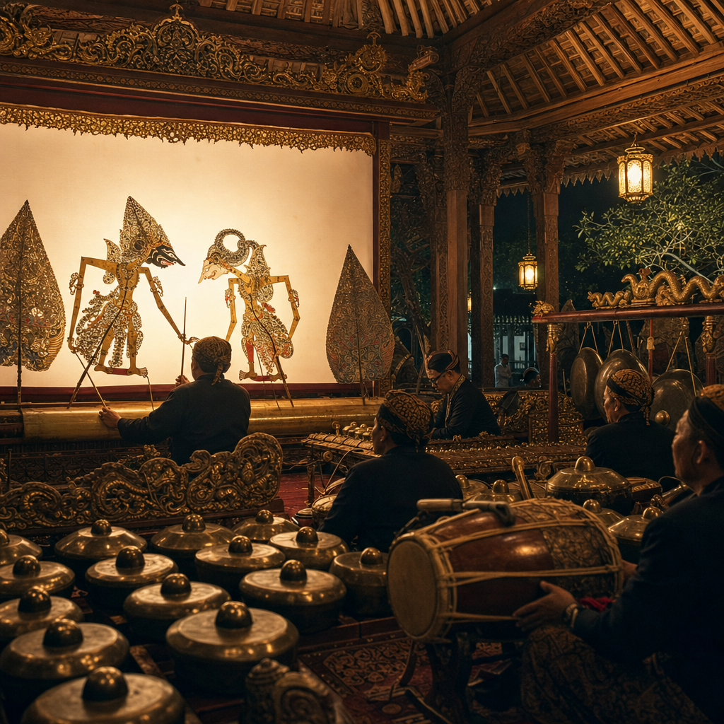 Wayang kulit dan gamelan sebagai warisan budaya Jawa