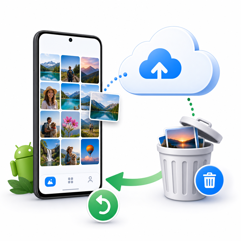 Mengembalikan foto terhapus melalui Google Photos