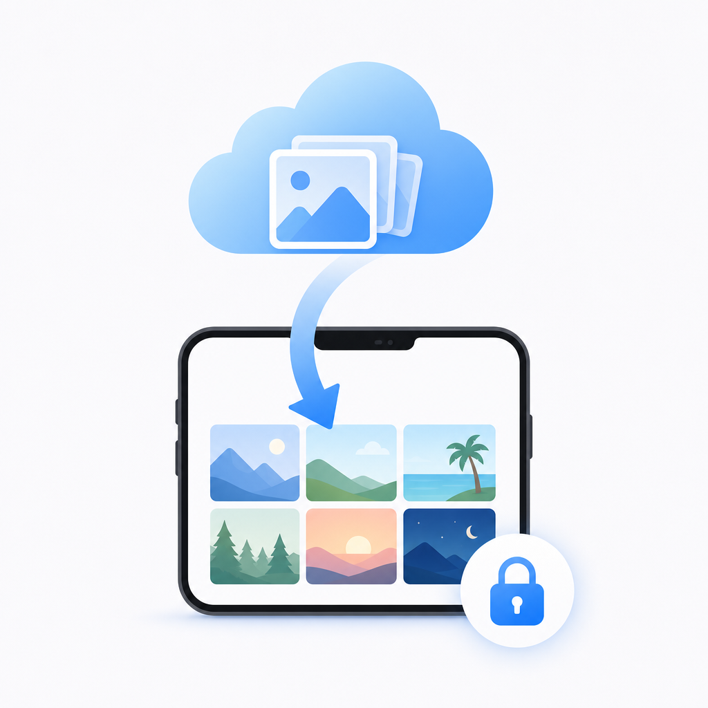 Mengembalikan foto terhapus melalui iCloud Photos