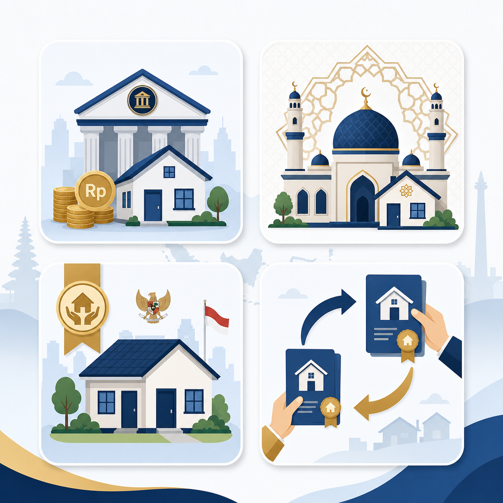 Perbandingan jenis KPR konvensional, syariah, subsidi, dan take over