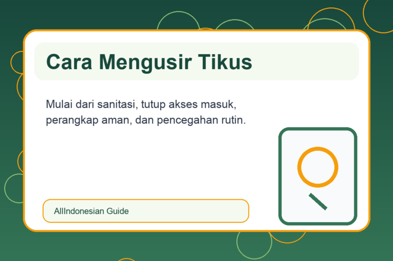 Cara Mengusir Tikus di Rumah: Metode Aman, Efektif, dan Tidak Mudah Datang Lagi