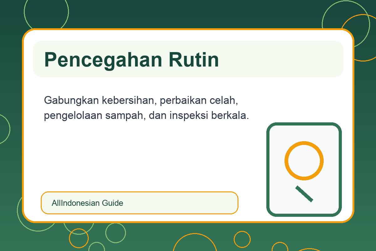 Checklist pencegahan agar tikus tidak datang lagi