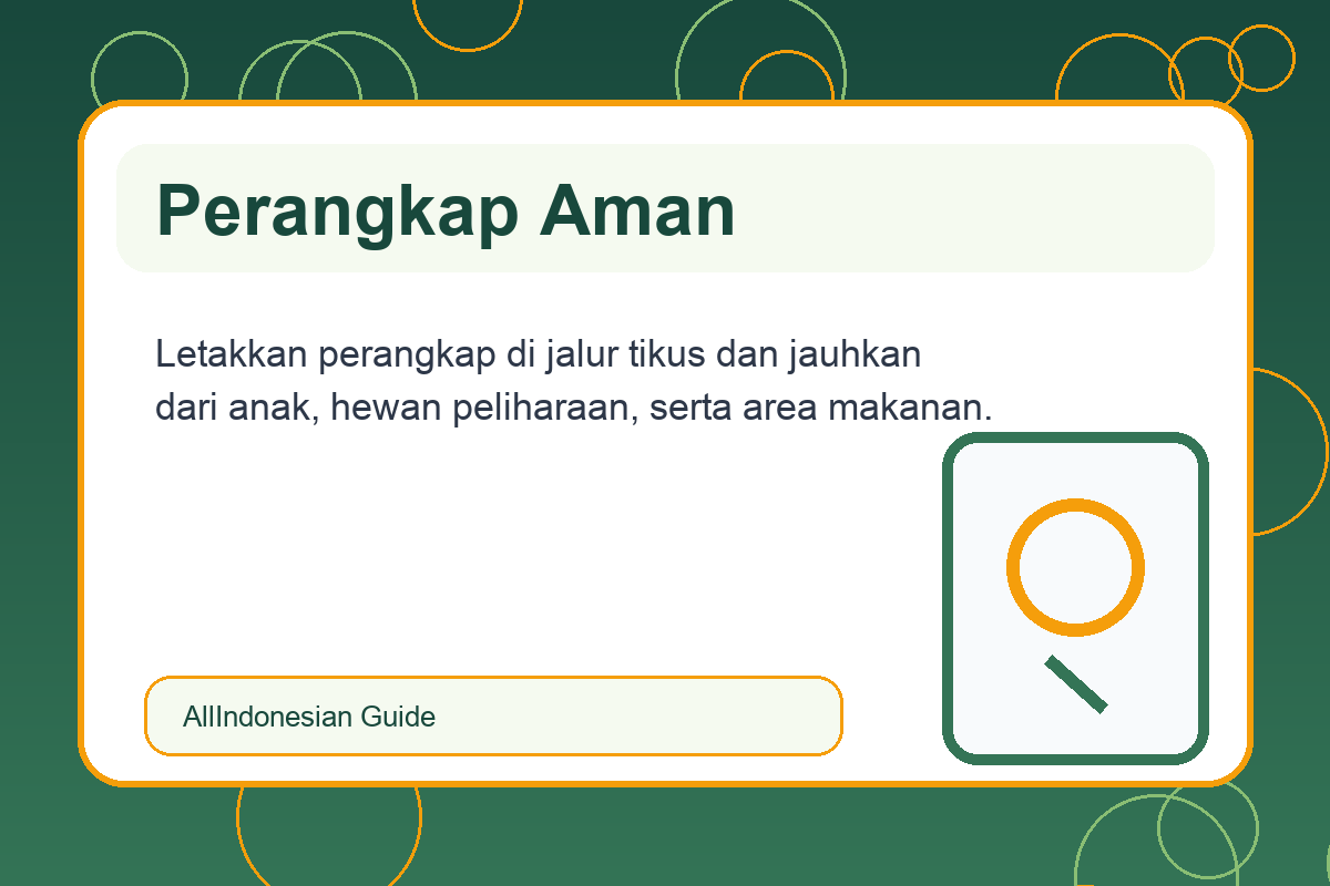 Menggunakan perangkap tikus dengan aman