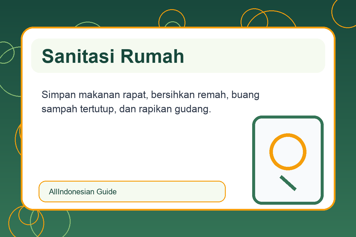 Sanitasi rumah untuk mencegah tikus datang