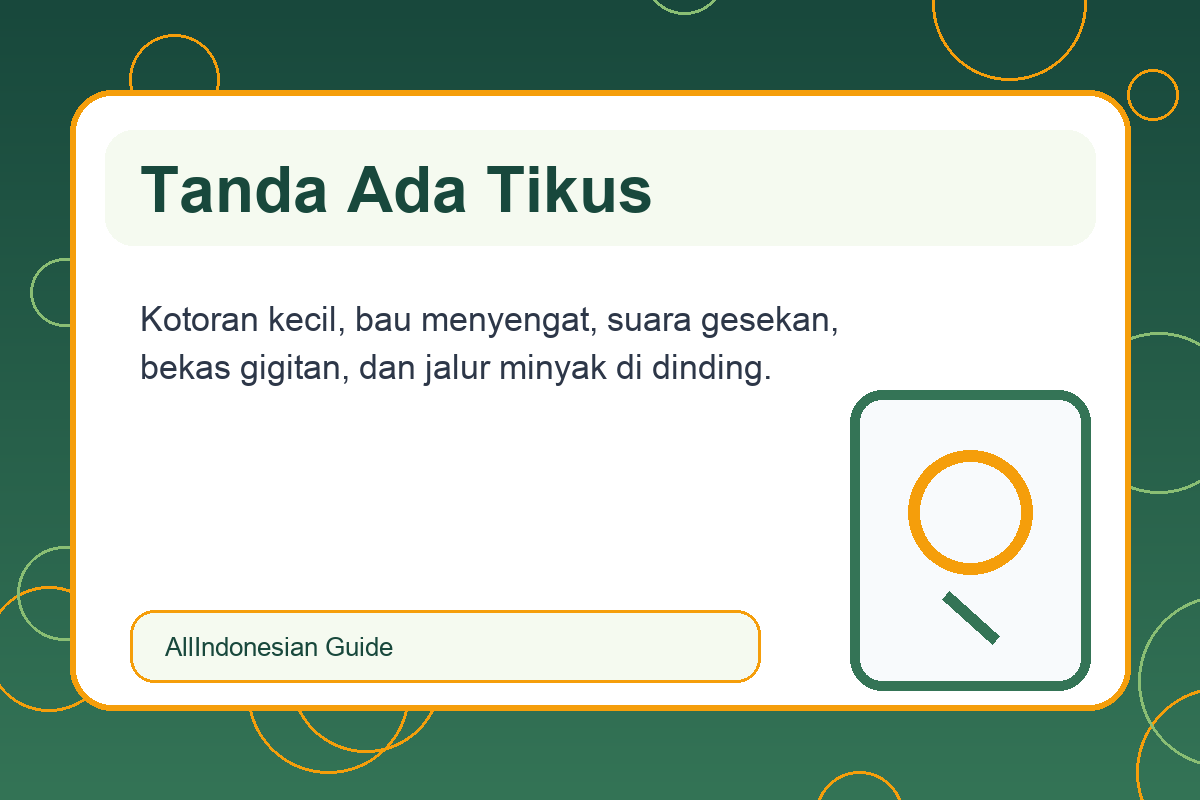 Tanda rumah mulai dimasuki tikus