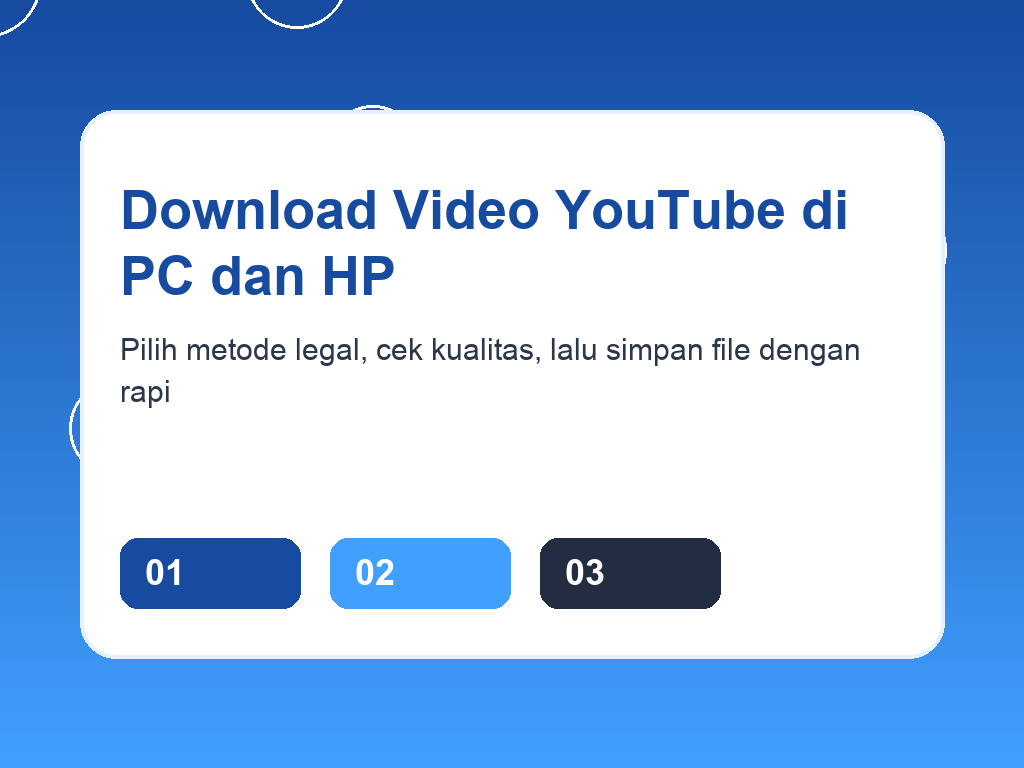 Langkah download video YouTube di PC dan HP