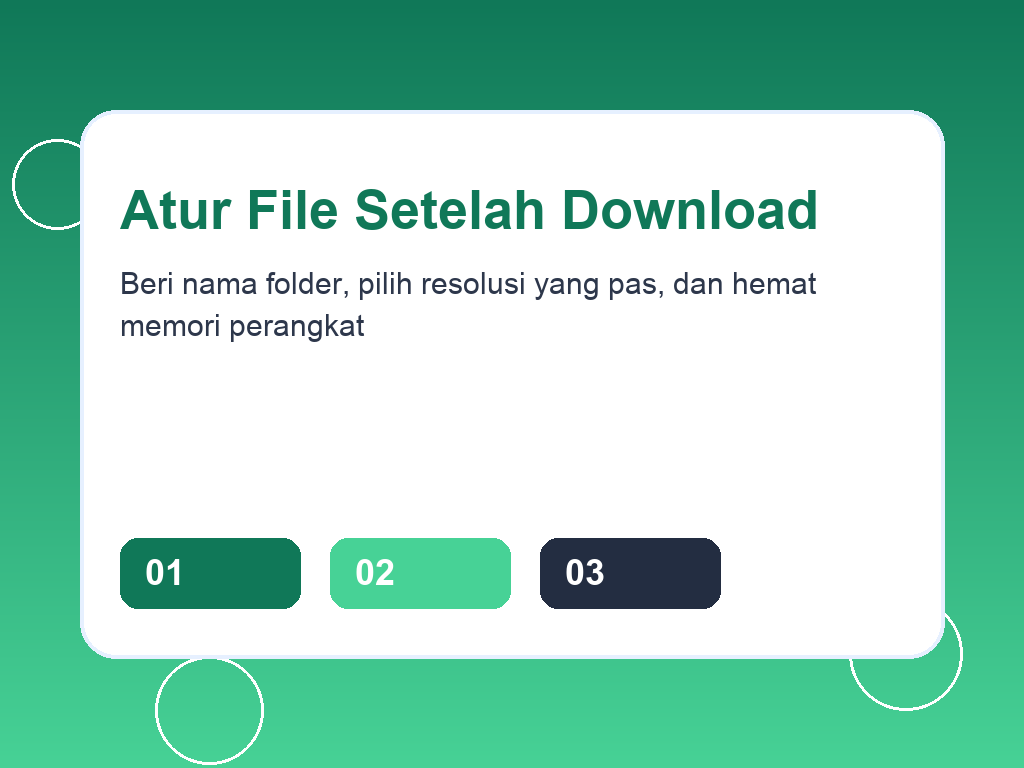Cara mengatur file video setelah download